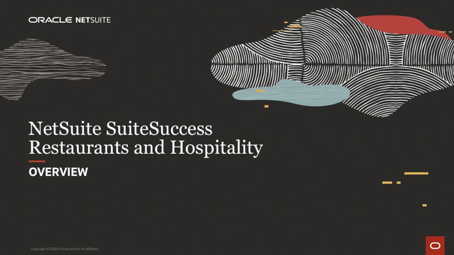 NetSuite SuiteSuccess for Restaurants and Hospitality: Overview